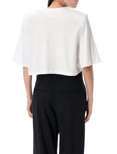 Isabel Marant Cropped T-shirt Short Sleeves In White
