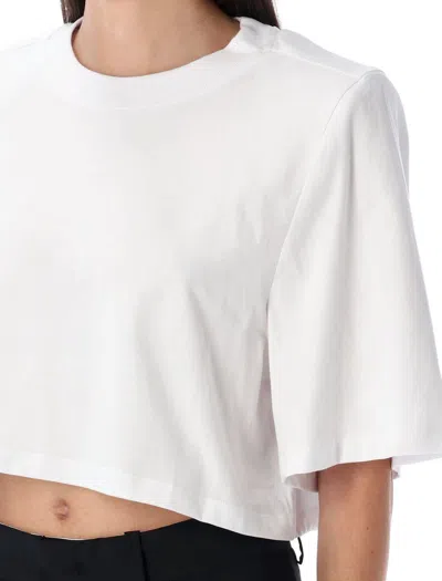 Isabel Marant Cropped T-shirt Short Sleeves In White