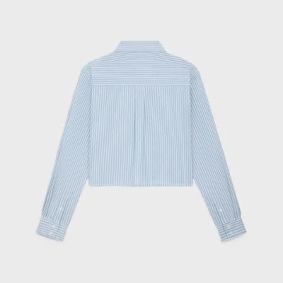 Celine Chemise Cropped Broderie Fleur