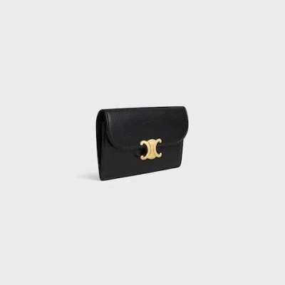 Celine Long Card Hold In Black