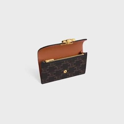 Celine Long Card Hold In Black