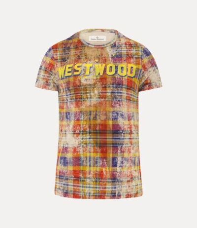 Vivienne Westwood Peru T-shirt Print Fluid Jersey Distressed-tartan Xl Unisex