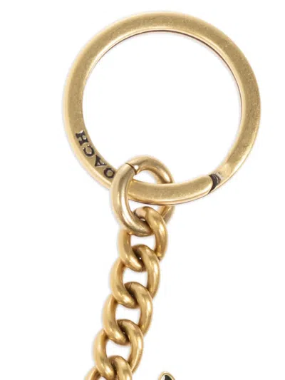 Coach Keychain With Charm Embellishment