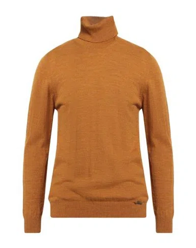 Gaelle Paris Gaëlle Paris Man Turtleneck Mustard Size M Acrylic, Wool, Viscose, Alpaca Wool In Orange