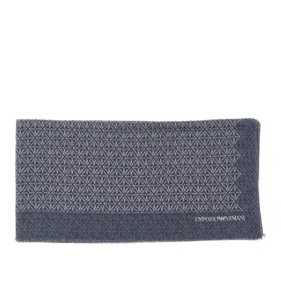 Emporio Armani Logo Pattern Viscosa Scarf