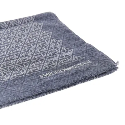 Emporio Armani Logo Pattern Viscosa Scarf