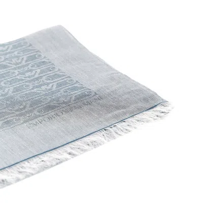 Emporio Armani Jacquard Wool Blend Scarf