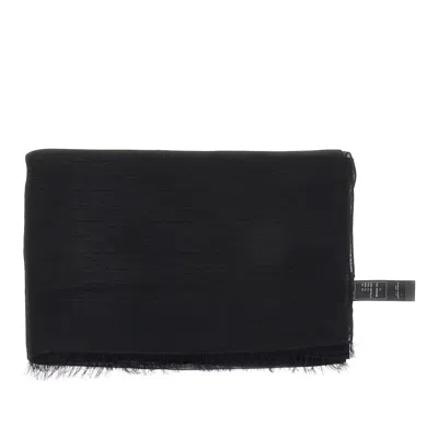 Emporio Armani Jacquard Wool Blend Scarf
