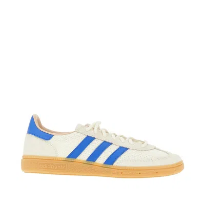 Adidas Originals Handball Spezial Leather-trimmed Mesh And Suede Sneakers In Neutral