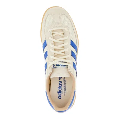 Adidas Originals Handball Spezial Leather-trimmed Mesh And Suede Sneakers In Neutral