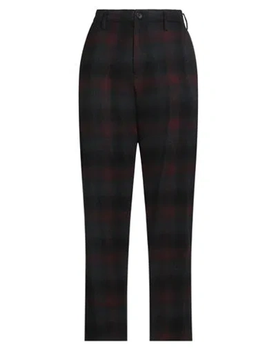 Yohji Yamamoto Collection Woman Pants Burgundy Size 3 Wool, Cupro In Black