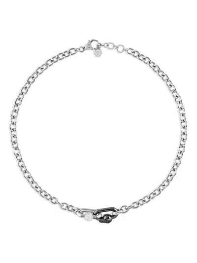 Philipp Plein Chain-link Necklace In Metallic
