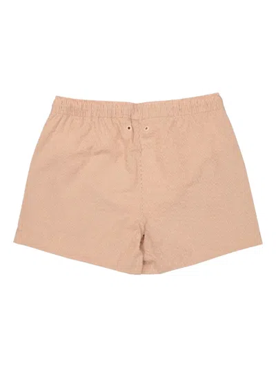 K-way Loiret Striped Swim Shorts In Pink
