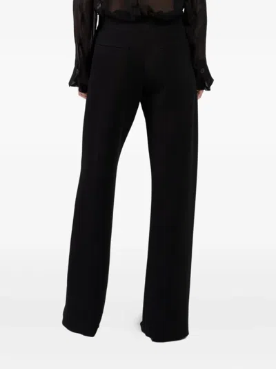 Brandon Maxwell Pleated Pocket Trousers In Black