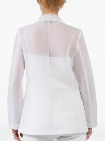 Brandon Maxwell The Pearl Double Breasted Jacket In White