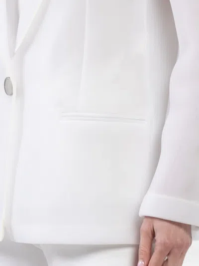Brandon Maxwell The Pearl Double Breasted Jacket In White