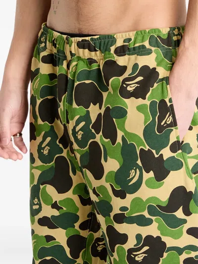 A Bathing Ape Abc Camo Star Sweatpants In Multi
