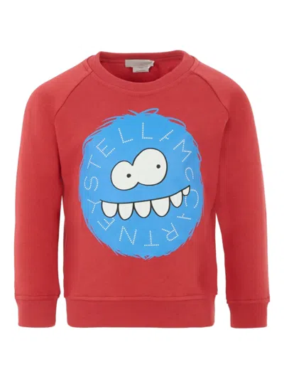 Stella Mccartney Monster-print Sweatshirt In Red