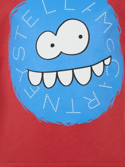 Stella Mccartney Monster-print Sweatshirt In Red
