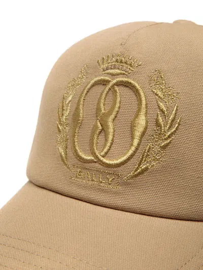 Bally Embroidered Baseball Cap In Neutral
