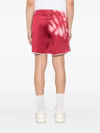 Blue Sky Inn Shadow-print Shorts In Red