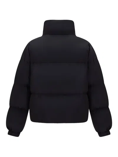 Bally Quilted Logo Puffer Jacket In Black