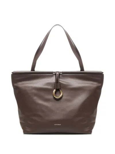 Coccinelle Ring-detail Leather Shoulder Bag