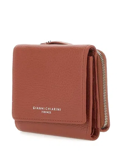 Gianni Chiarini Leather Wallet In Brown