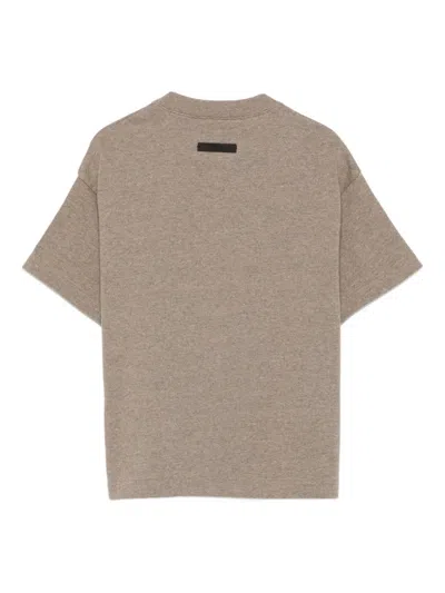 Essentials Logo-print Cotton T-shirt In Gray