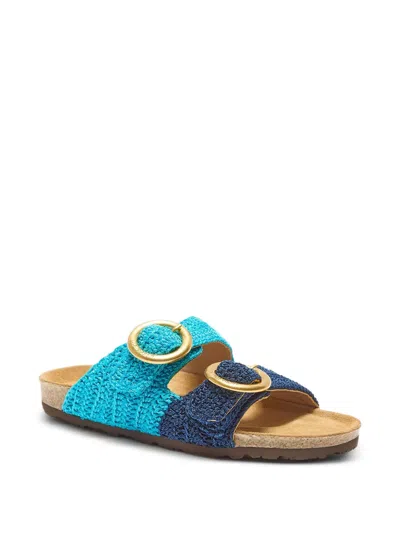 Maliparmi Crochet-texture Buckle Sandals
