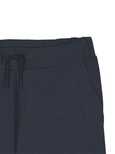Kenzo Logo-patch Drawstring Shorts In Black