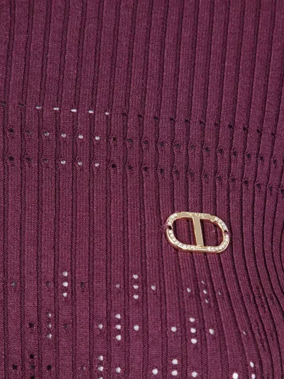 Twinset Ribbed-knit Sweater