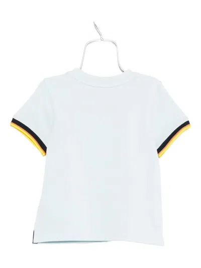 K-way Stripe-trimmed T-shirt In White