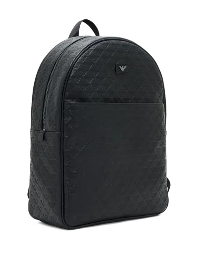 Emporio Armani Embossed Eagle-logo Backpack