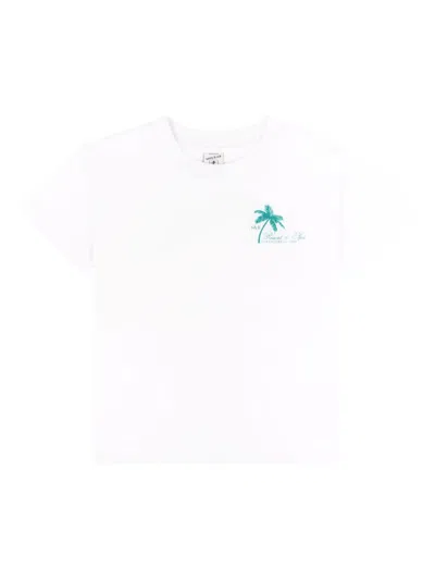 Sporty And Rich Palm-tree Print T-shirt In White