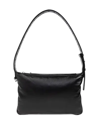 Moncler Small Vetta Leather Logo-plaque Shoulder Bag