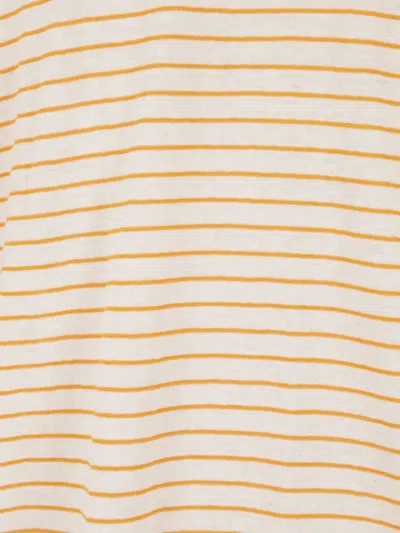 Reward If Found Striped-pattern Midi Dress In Neutral