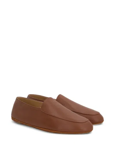 Loro Piana Lambskin Leather Loafers