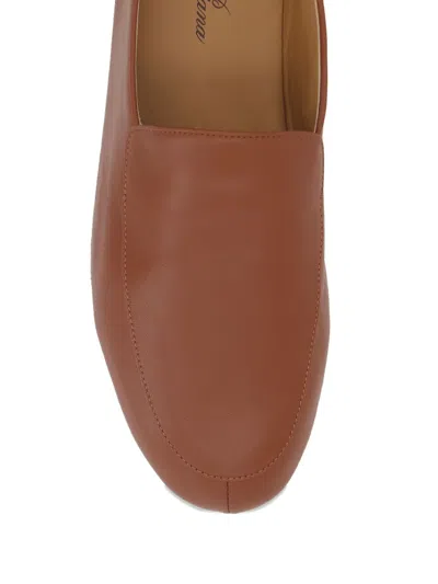 Loro Piana Lambskin Leather Loafers
