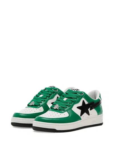 A Bathing Ape Bapesta #3 M1 Star-lightning Bolt Sneakers In Green