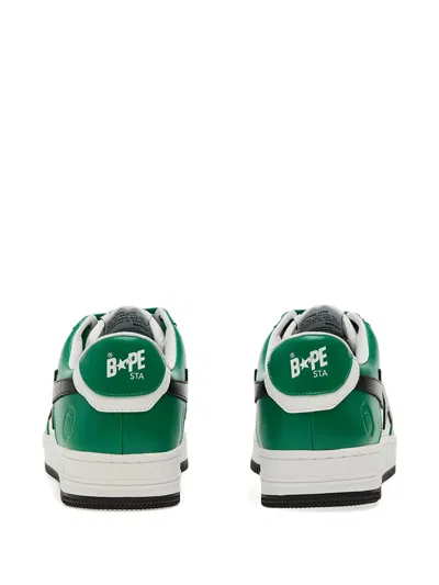 A Bathing Ape Bapesta #3 M1 Star-lightning Bolt Sneakers In Green