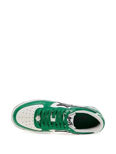 A Bathing Ape Bapesta #3 M1 Star-lightning Bolt Sneakers In Green