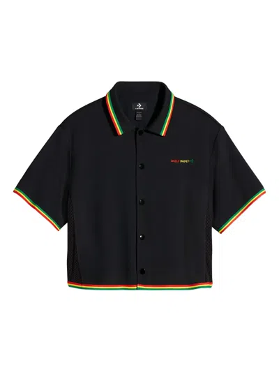 Converse X Daily Paper Shirt In Black