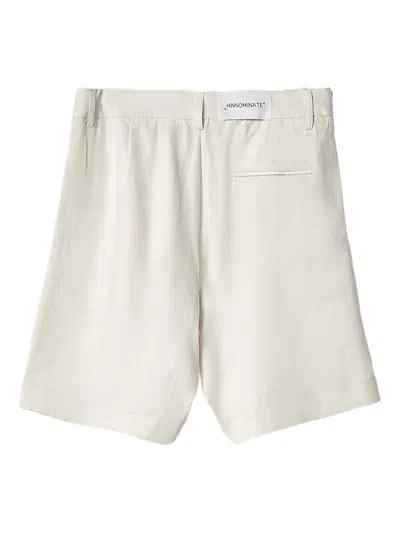 Hinnominate Pleated-details Shorts In White