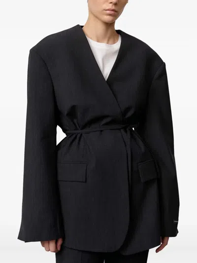 Herskind Indiana Tie-front Blazer In Black