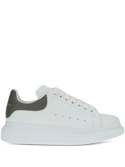 Alexander Mcqueen Platform Leather Sneakers Press-studded Logo
