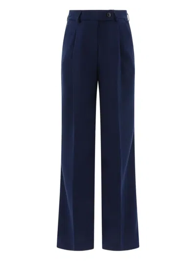 Fit F.it Tailored Trousers With Pressed Crease In Blue