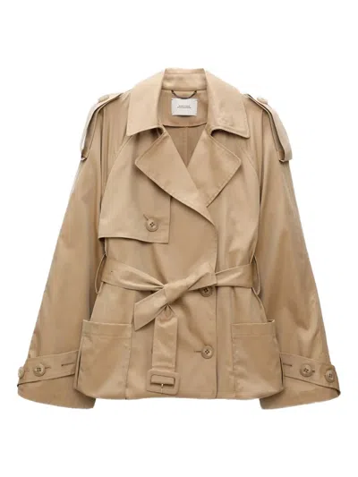 Dorothee Schumacher Luxury Adjustable-hemline Trench Coat In Brown