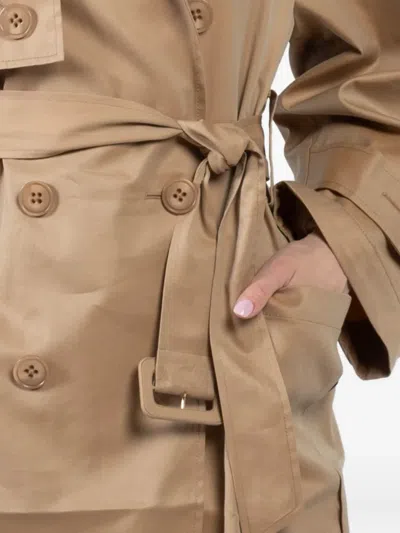 Dorothee Schumacher Luxury Adjustable-hemline Trench Coat In Brown