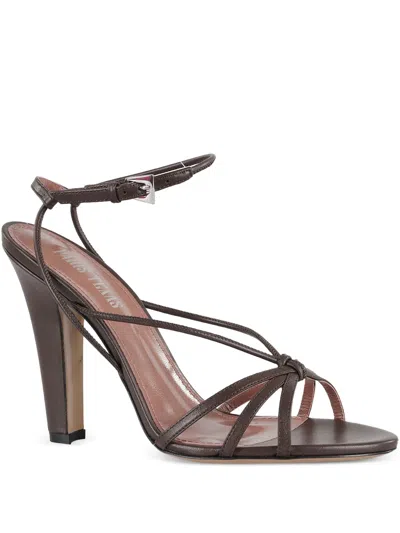 Paris Texas 100mm Bianca Ankle-strap Sandals